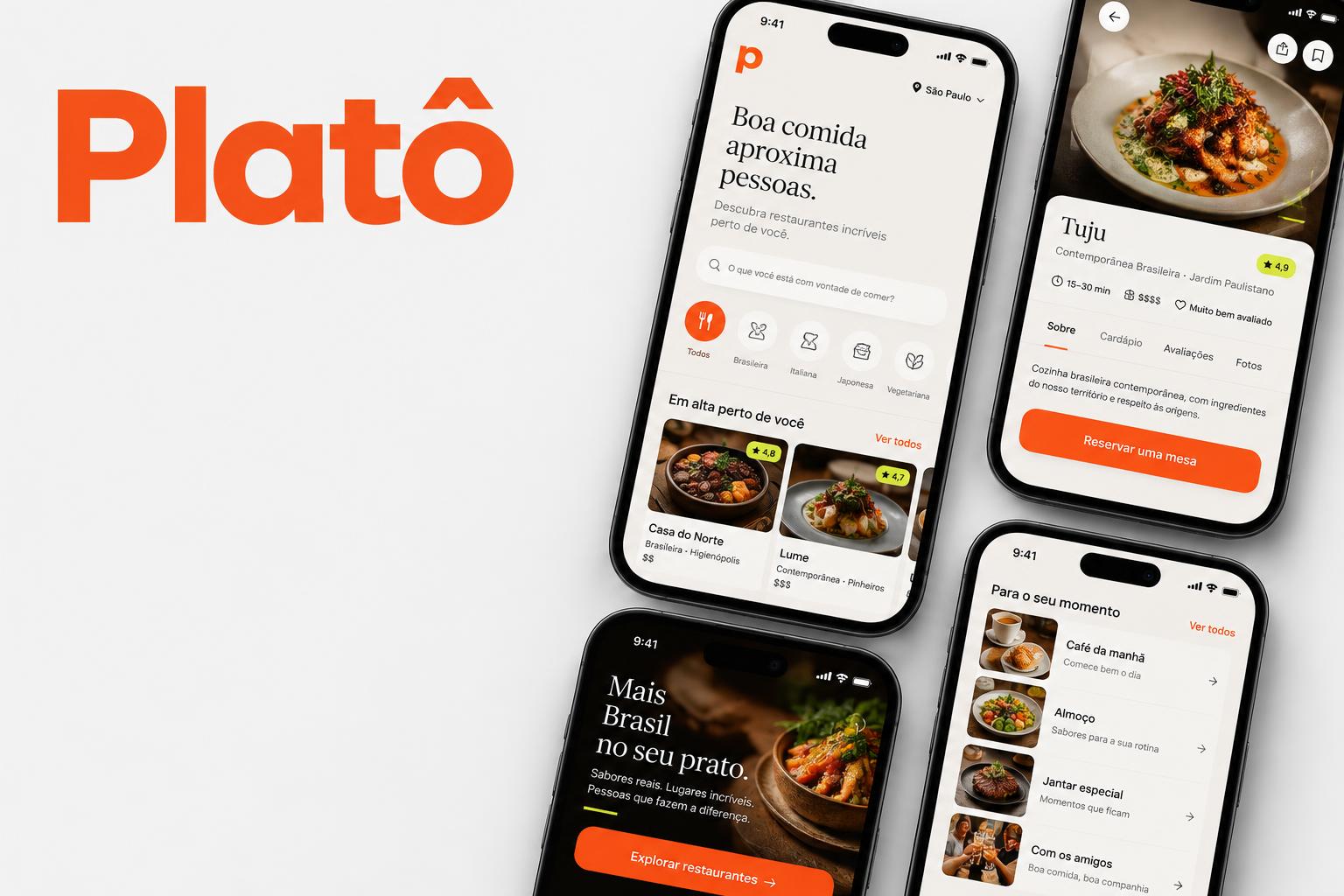 Platô — apresentação de aplicativo mobile